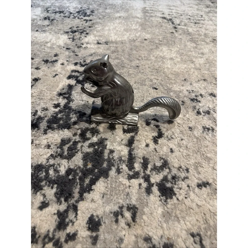 Vintage Crackit The Squirrel Nutcracker Cast Aluminum